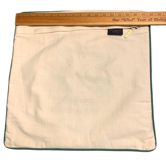 Rifle Paper Co. x Loloi Vase Study No.5 Embroidered Pillow Yarn Tasseled Flowers - Picture 5 of 8